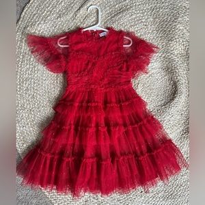 IVY City Mini Whimsical Dress in Red 3T